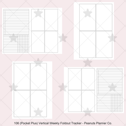 106: Vertical Weekly Foldout w/ Tracker Wo2P