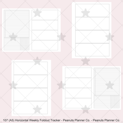 107: Horizontal Weekly Foldout w/ Tracker Wo2P