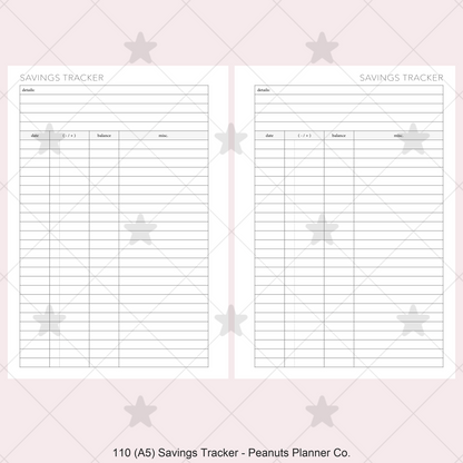 110: Savings Tracker