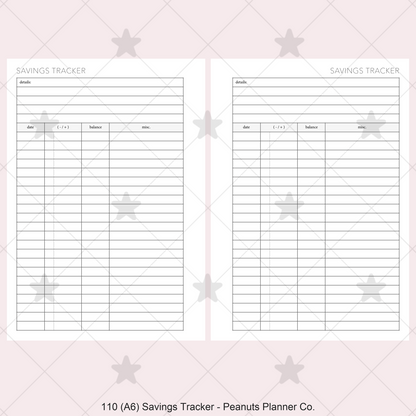 110: Savings Tracker