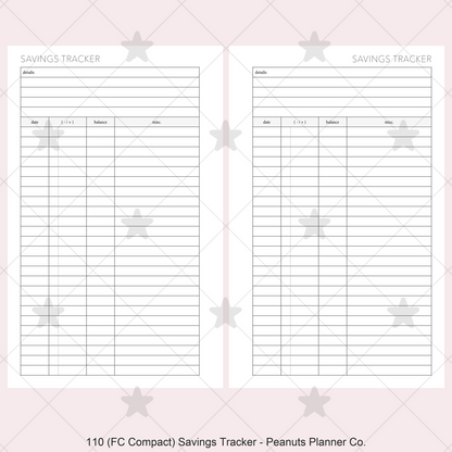 110: Savings Tracker