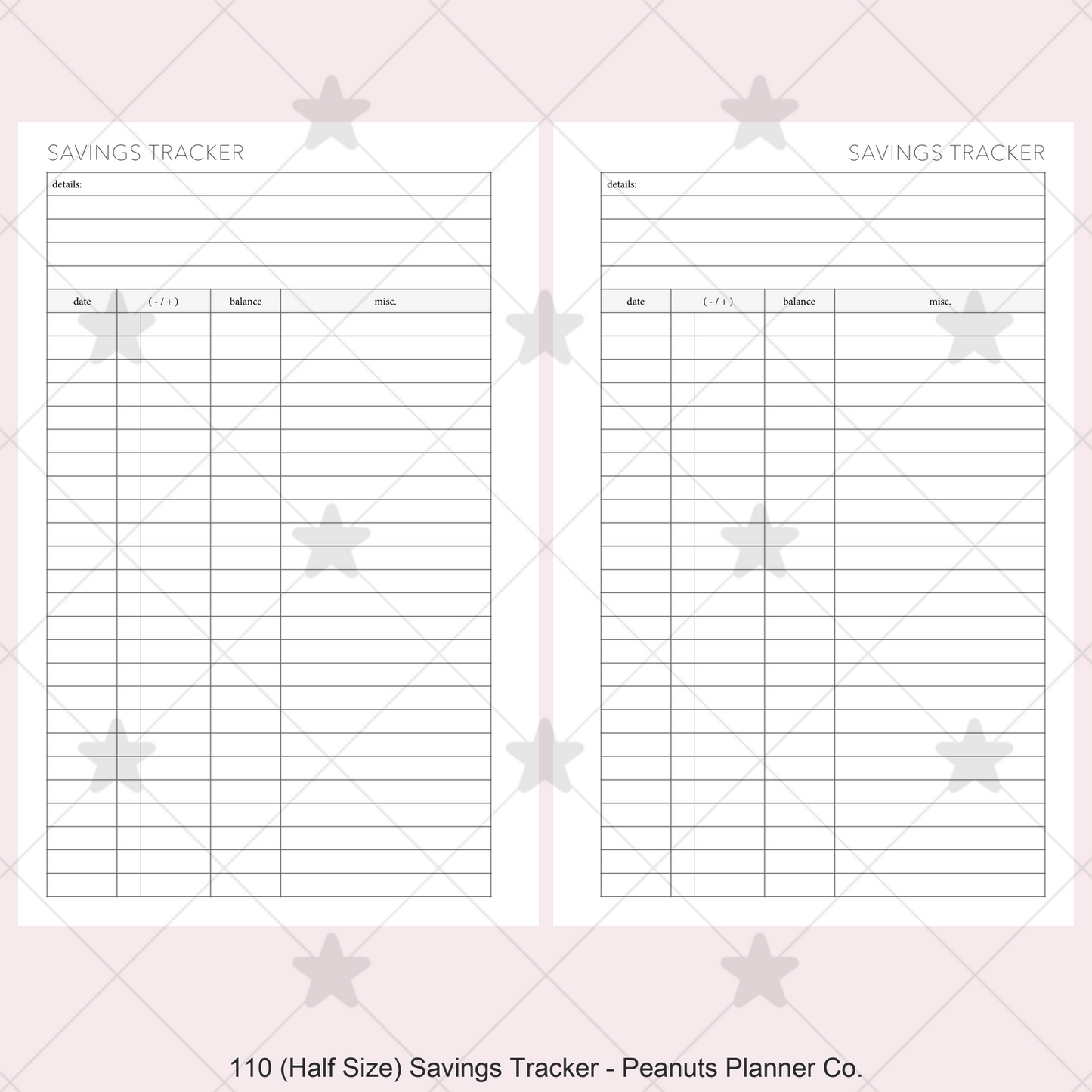 110: Savings Tracker