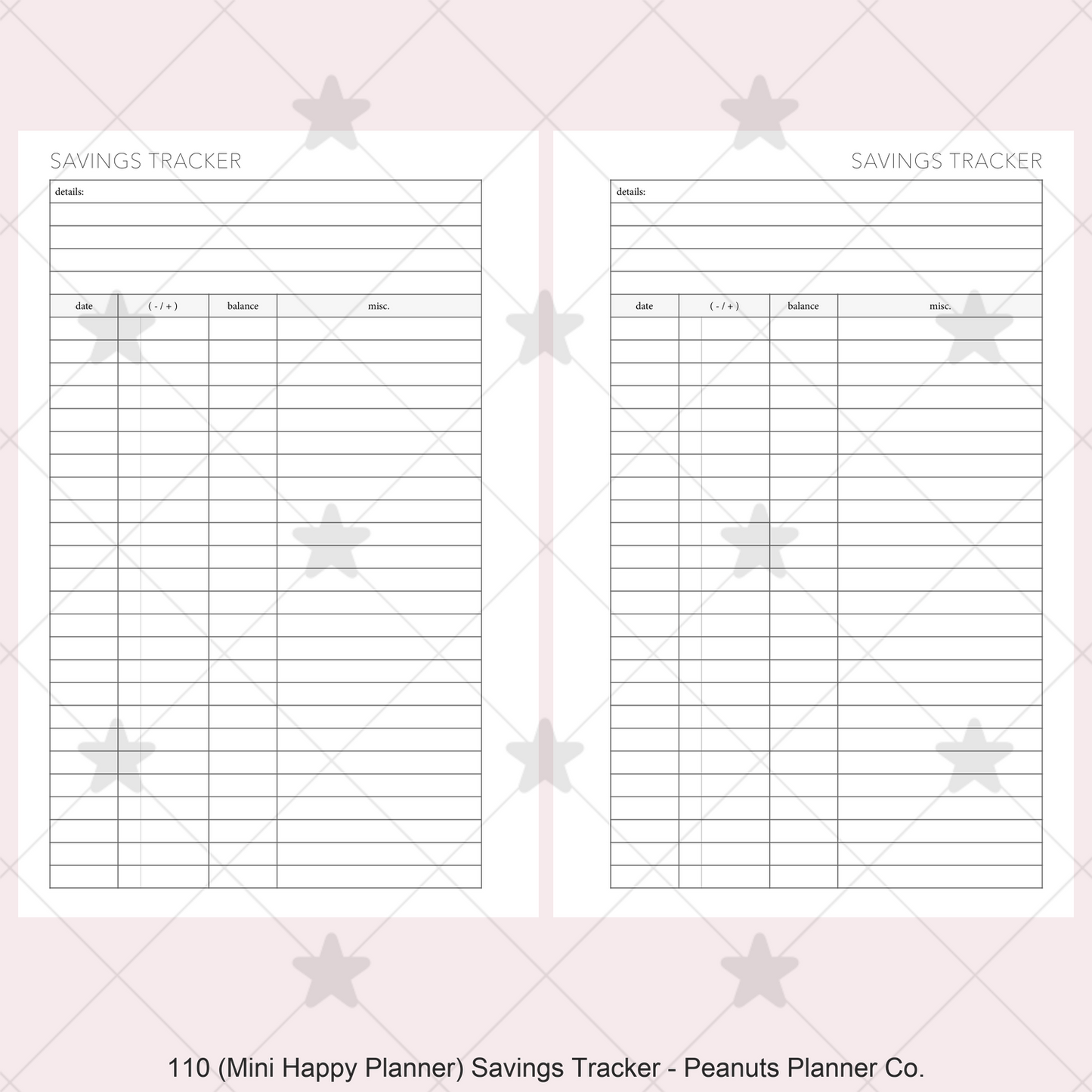 110: Savings Tracker