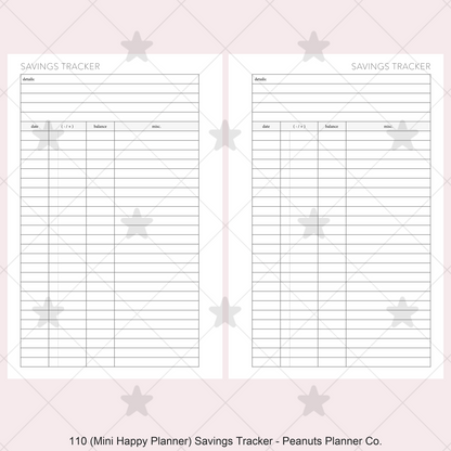 110: Savings Tracker