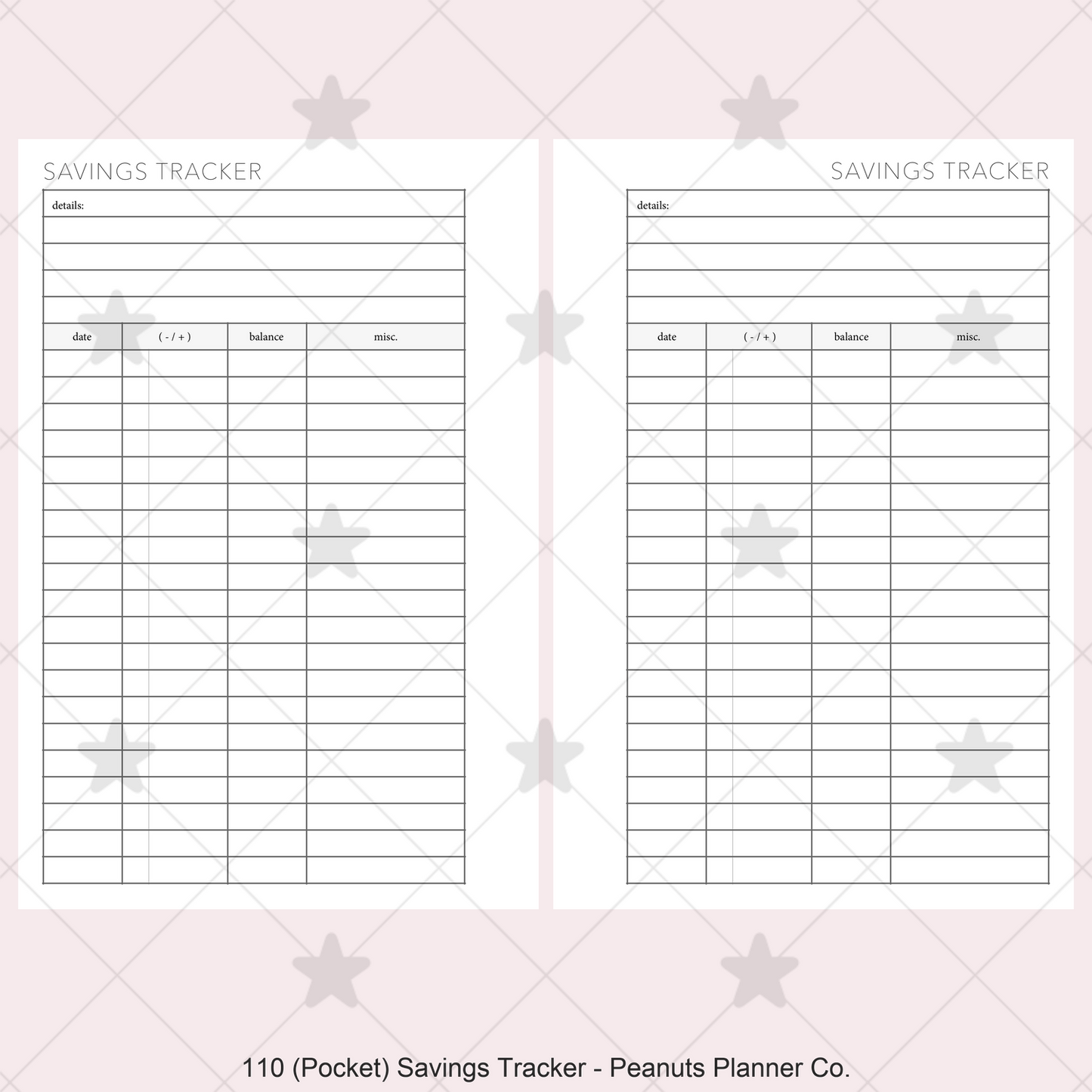 110: Savings Tracker