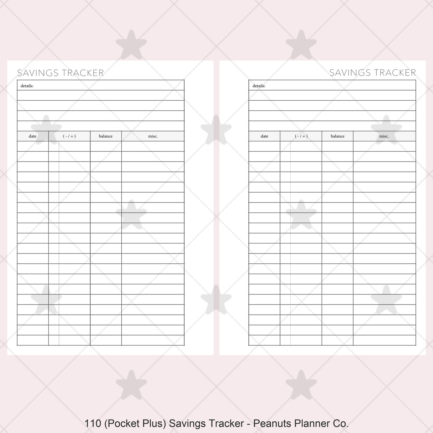 110: Savings Tracker