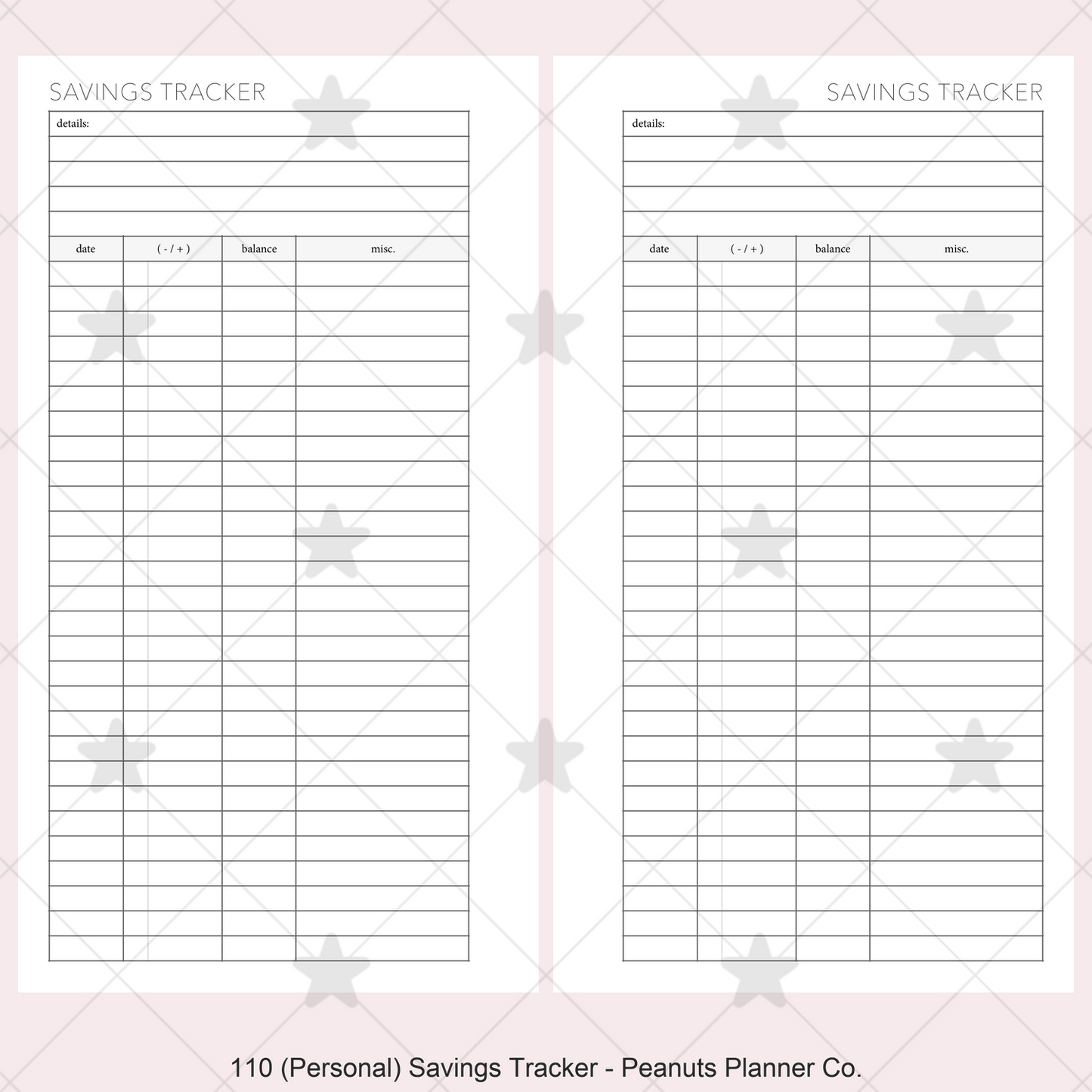 110: Savings Tracker