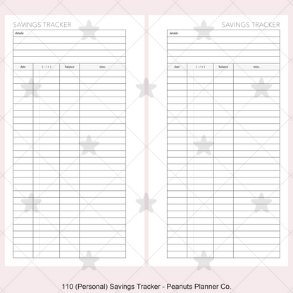110: Savings Tracker