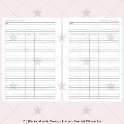 110: Savings Tracker
