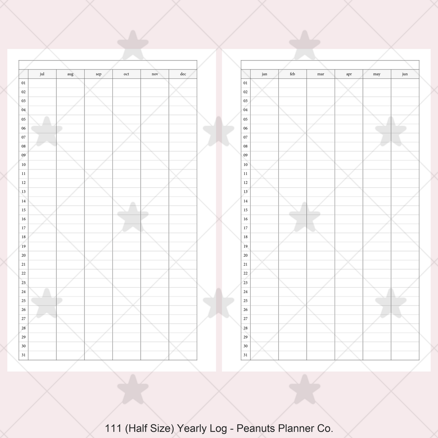 111: Yearly Log