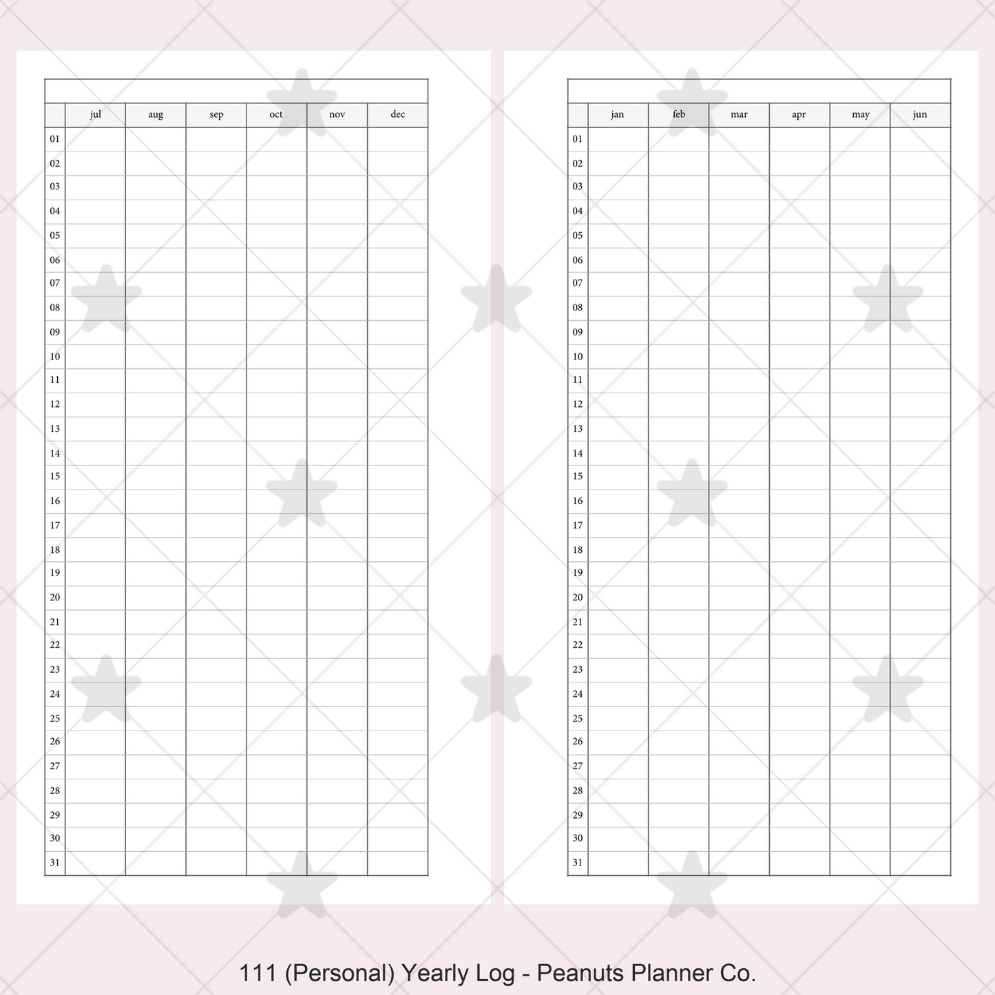 111: Yearly Log