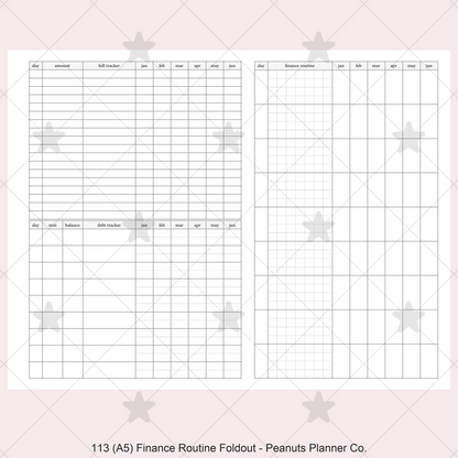 113: Finance Routine Foldout