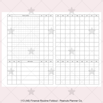 113: Finance Routine Foldout