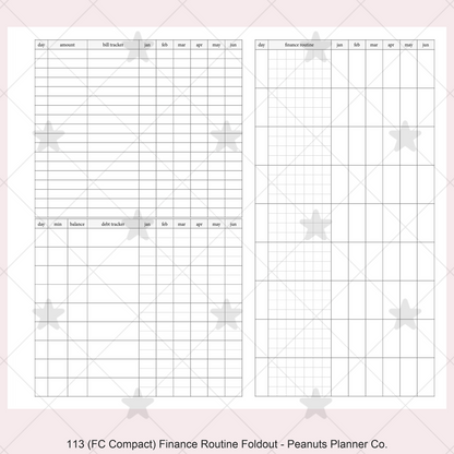 113: Finance Routine Foldout