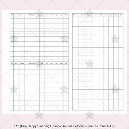 113: Finance Routine Foldout