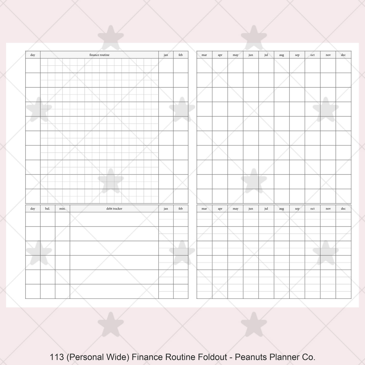 113: Finance Routine Foldout