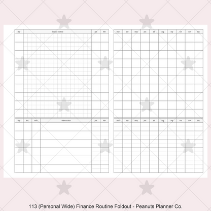 113: Finance Routine Foldout