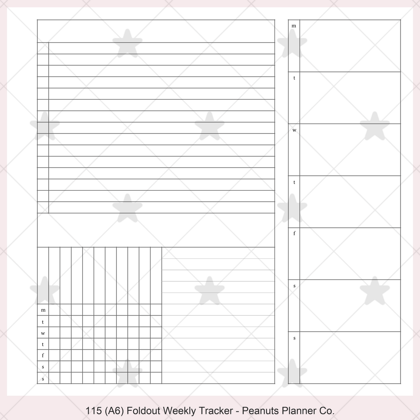 115: Foldout Weekly w/ Tracker Wo1P