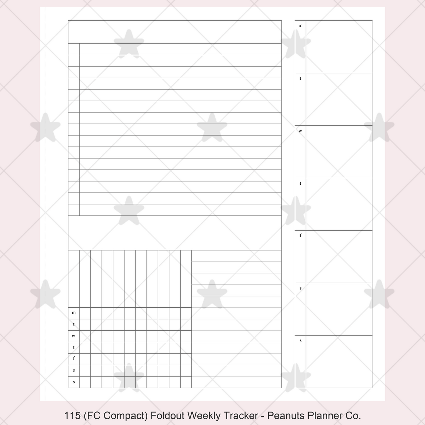 115: Foldout Weekly w/ Tracker Wo1P