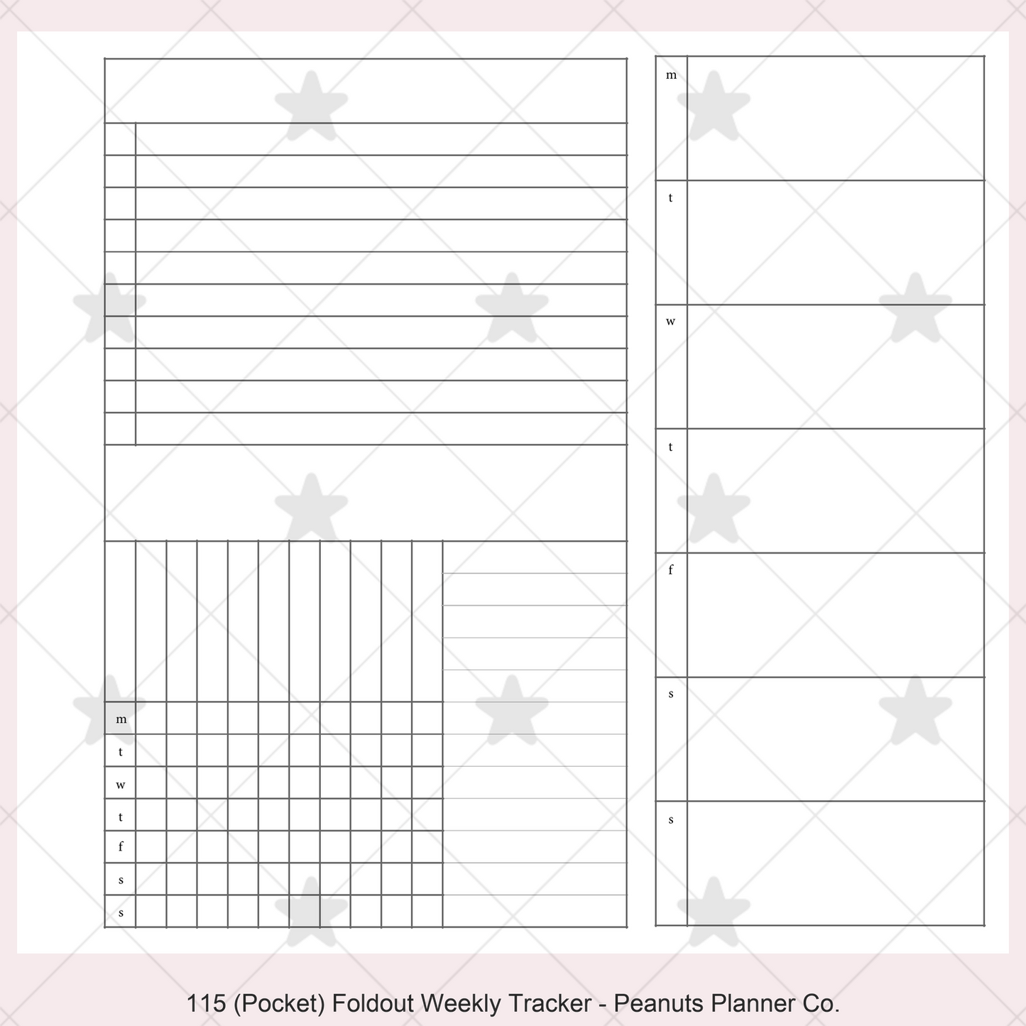 115: Foldout Weekly w/ Tracker Wo1P