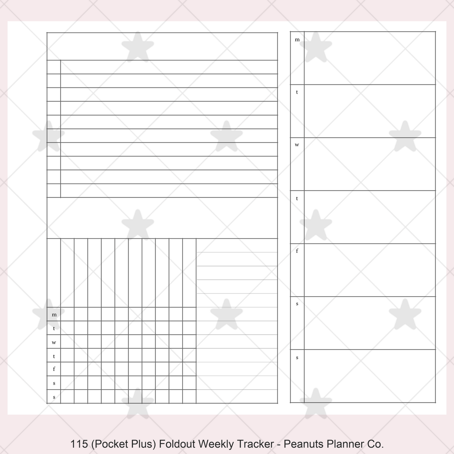 115: Foldout Weekly w/ Tracker Wo1P