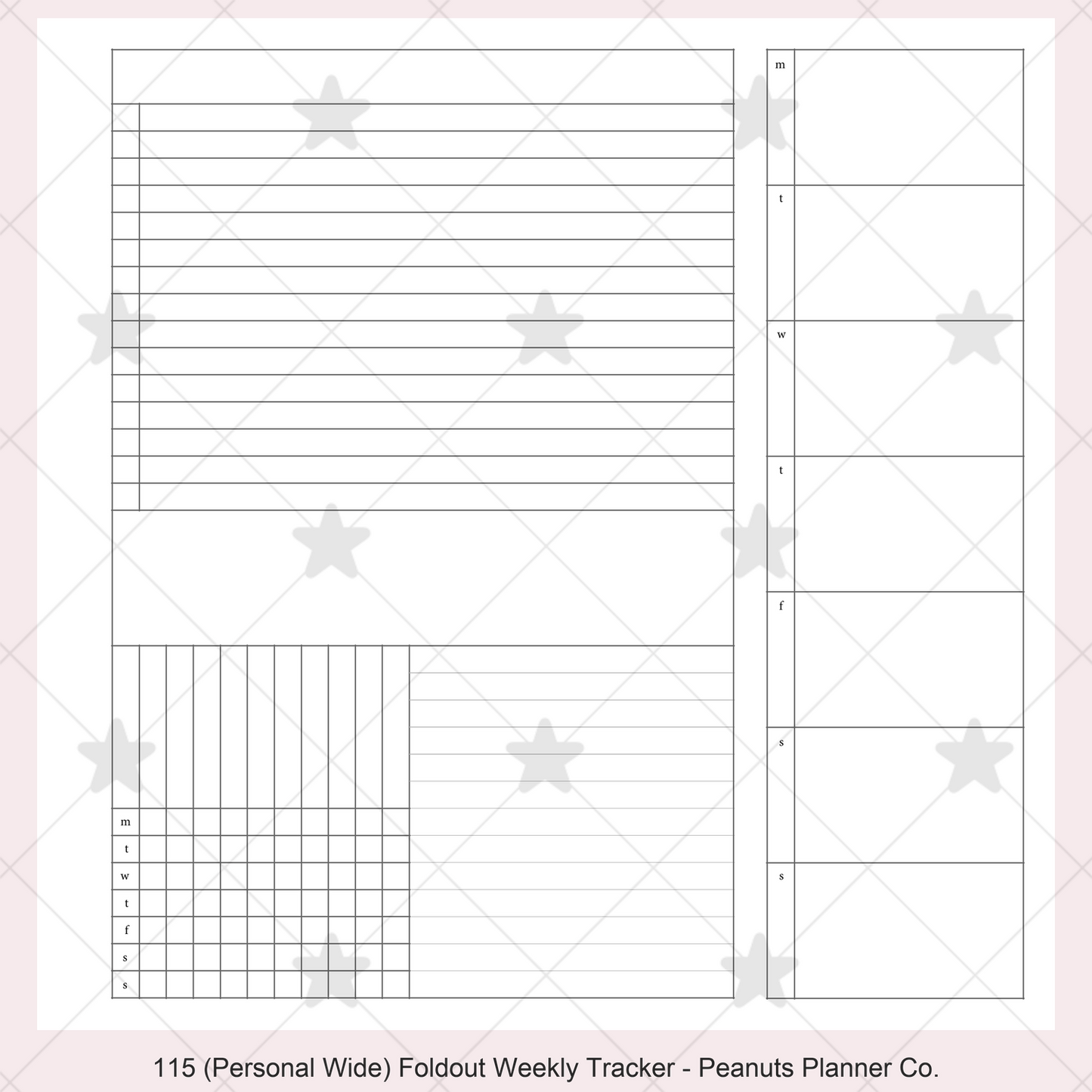 115: Foldout Weekly w/ Tracker Wo1P