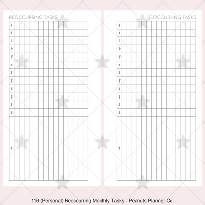 116: Reoccurring Monthly Tasks