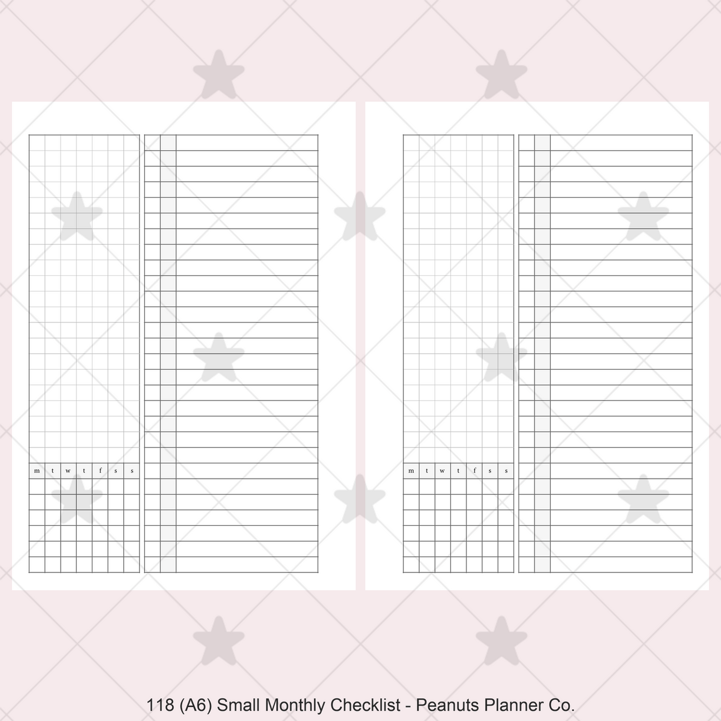 118: Small Monthly w/ Checklist