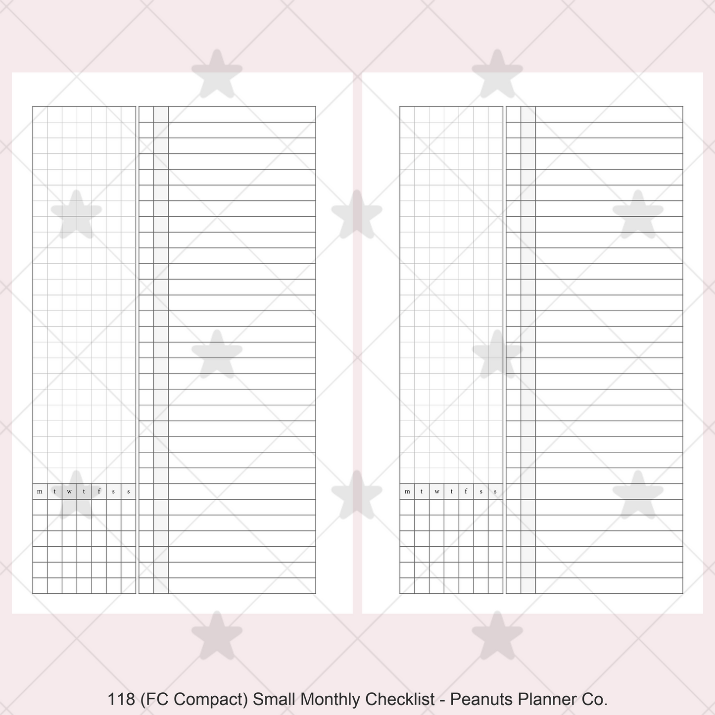 118: Small Monthly w/ Checklist