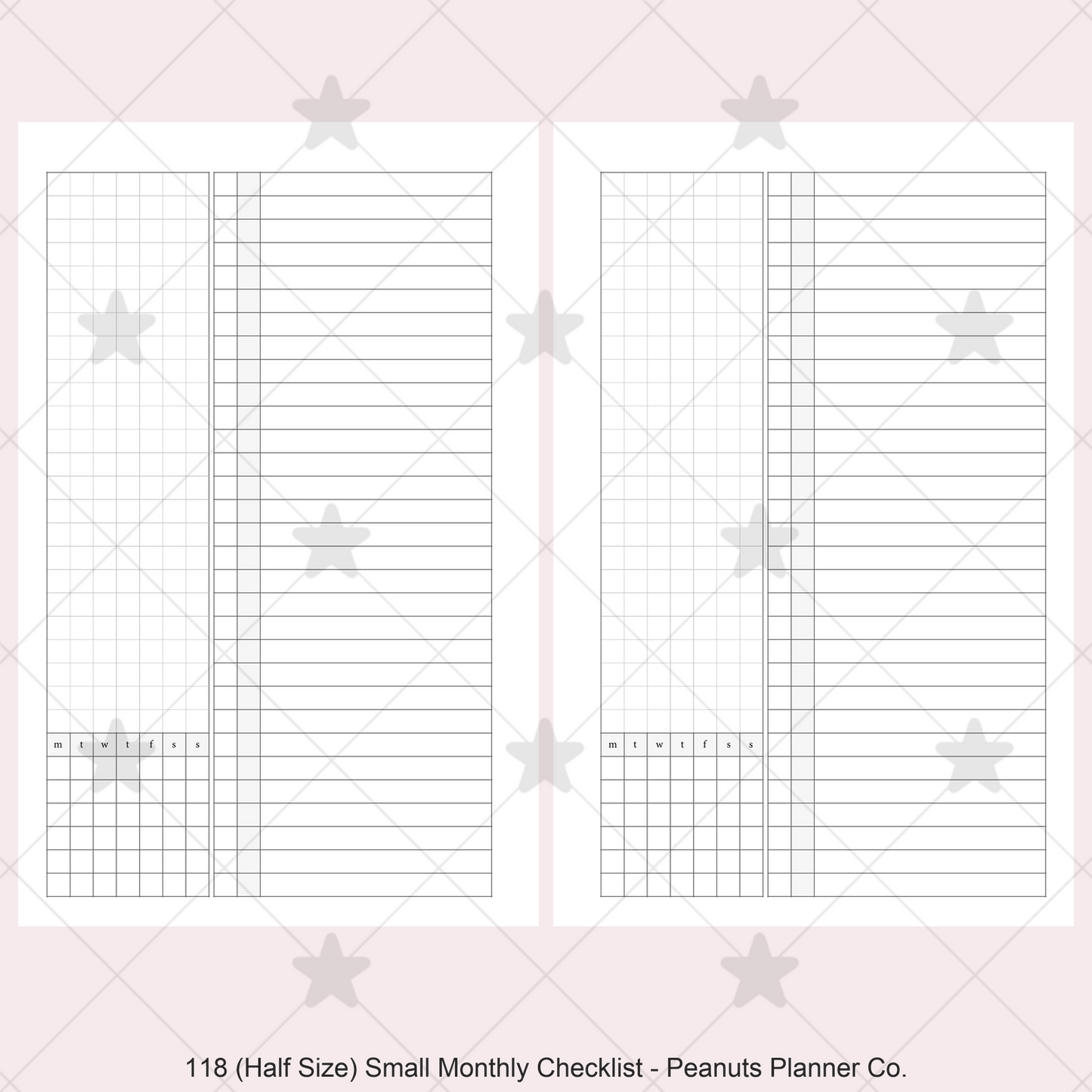118: Small Monthly w/ Checklist