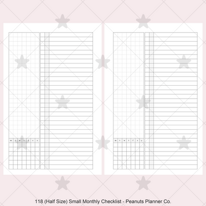 118: Small Monthly w/ Checklist