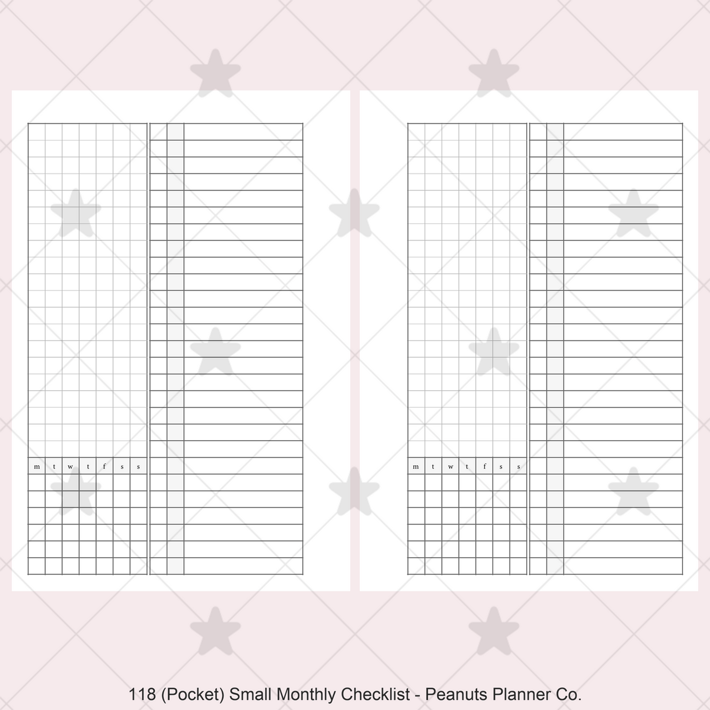 118: Small Monthly w/ Checklist