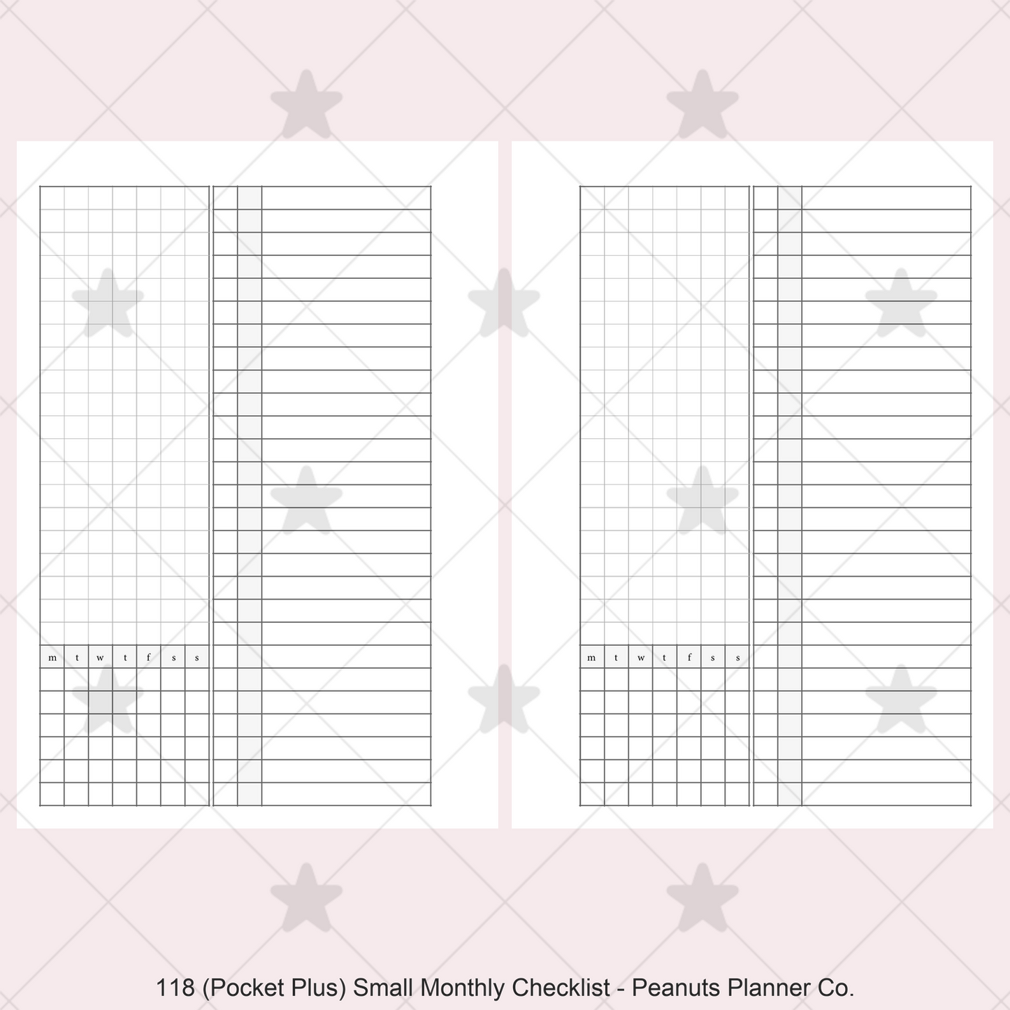 118: Small Monthly w/ Checklist