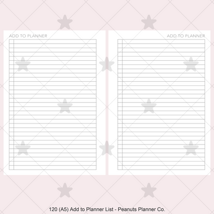 120: Add to Planner List