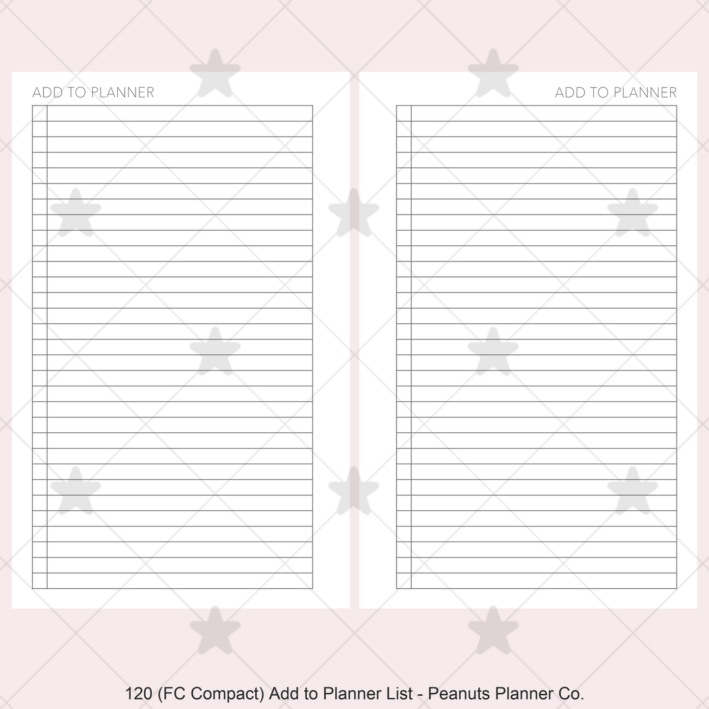 120: Add to Planner List