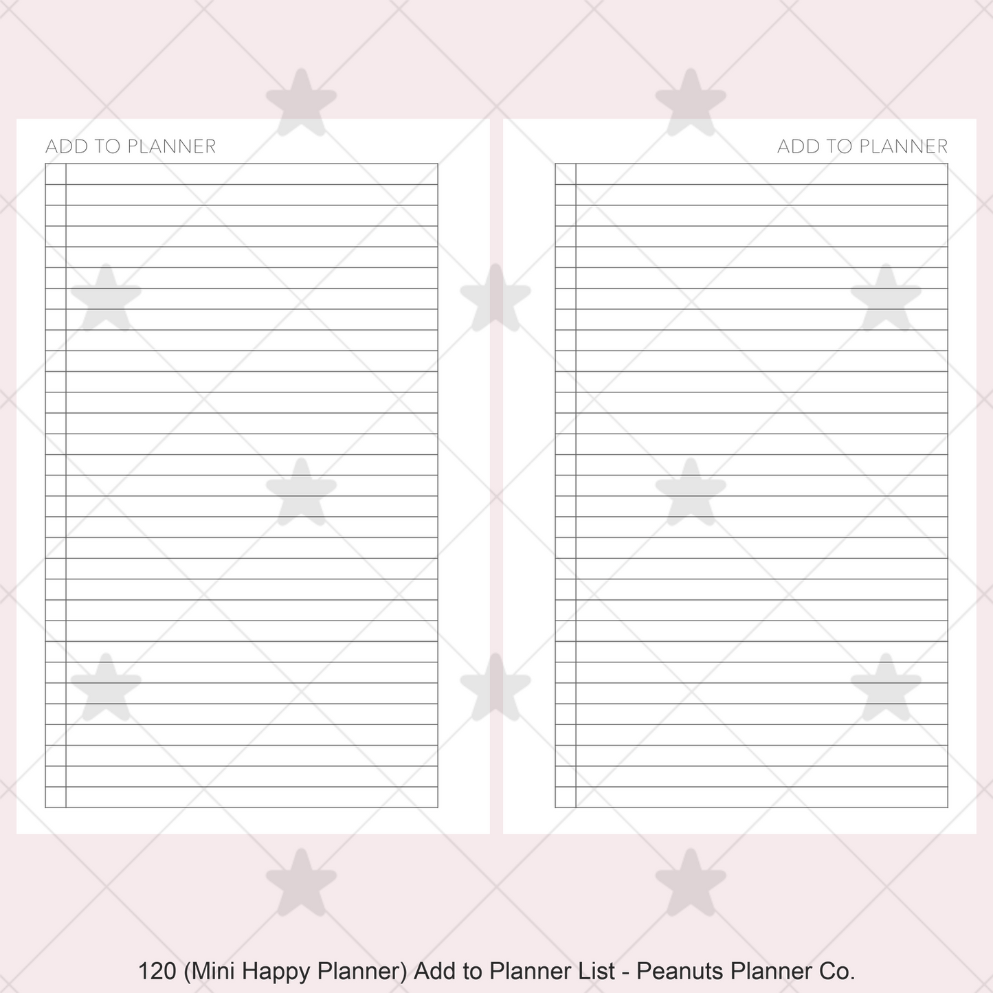 120: Add to Planner List
