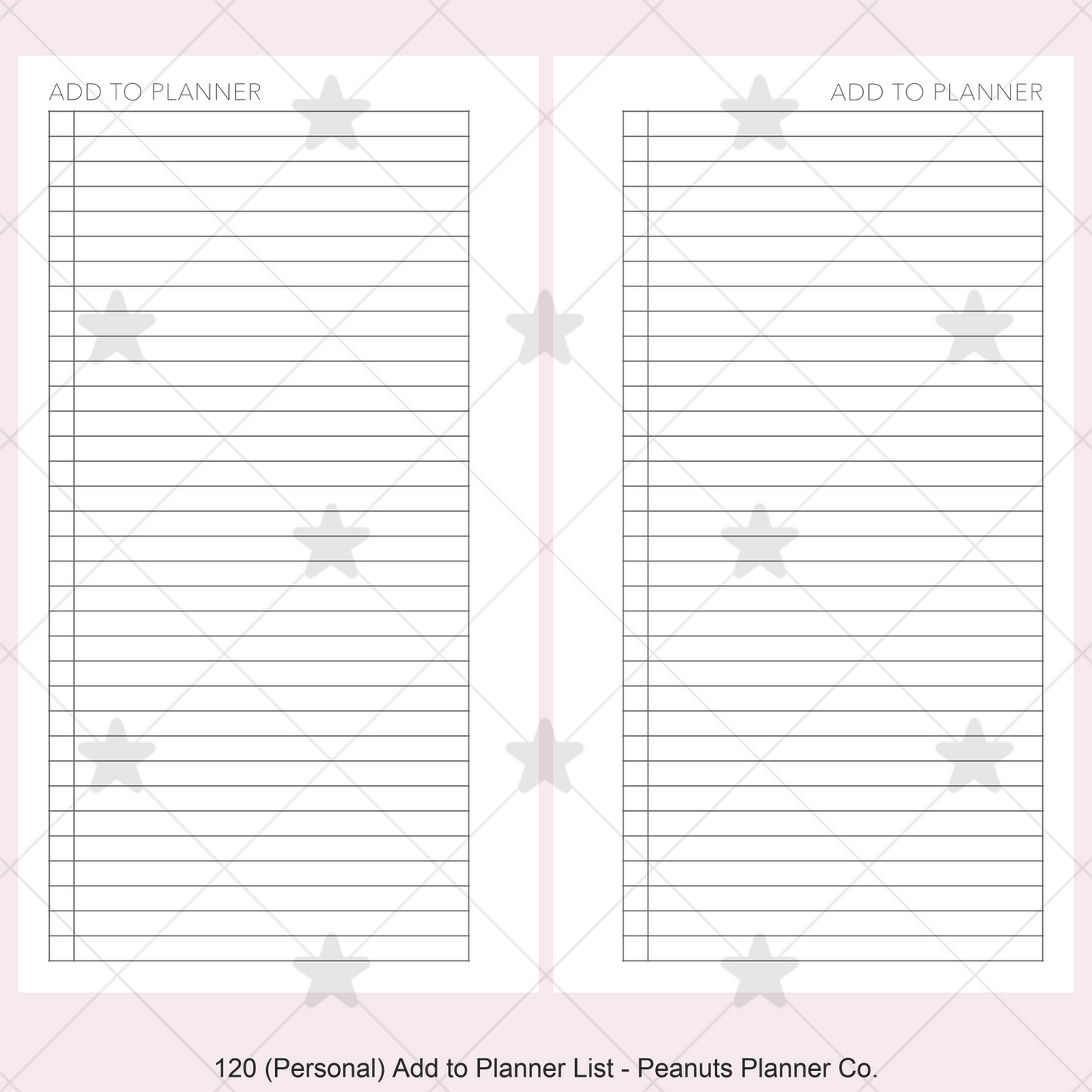 120: Add to Planner List
