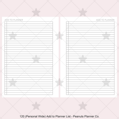 120: Add to Planner List
