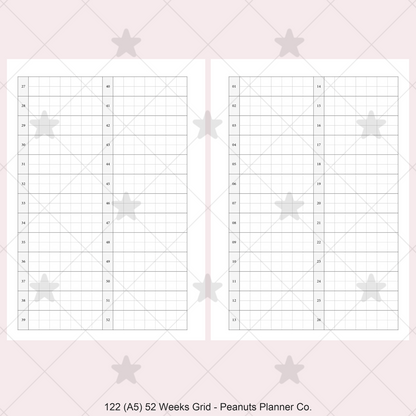 122: 52 Weeks Grid