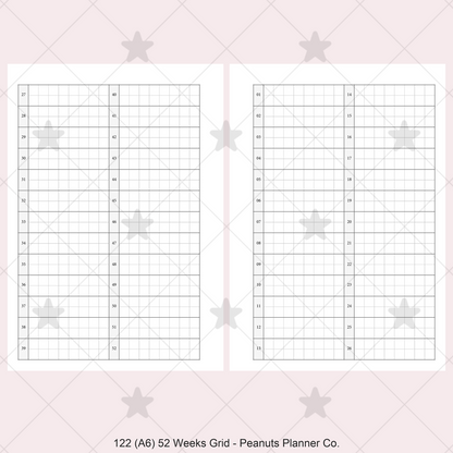 122: 52 Weeks Grid