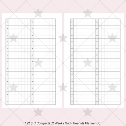 122: 52 Weeks Grid