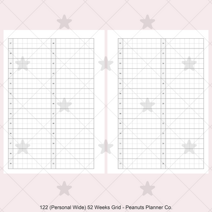 122: 52 Weeks Grid