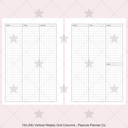 124: Vertical Weekly Grid Columns Wo2P