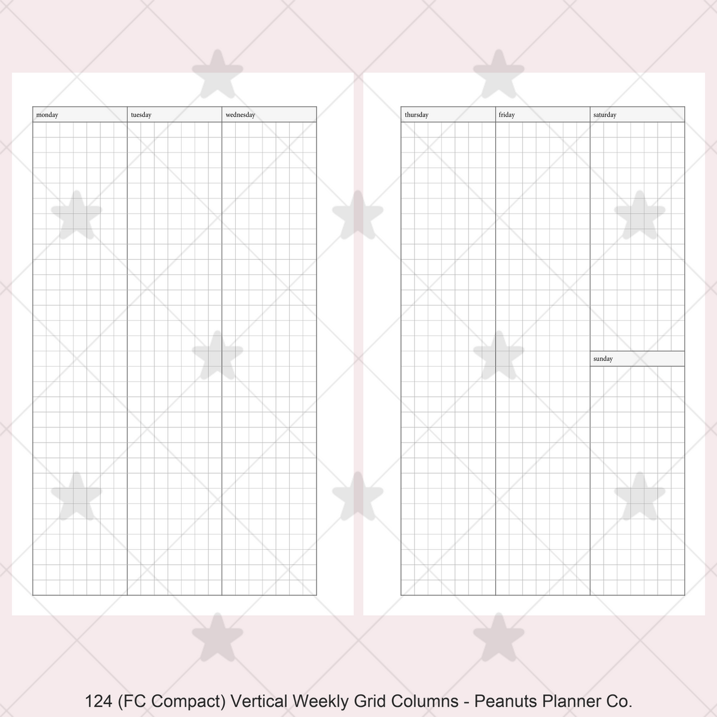124: Vertical Weekly Grid Columns Wo2P
