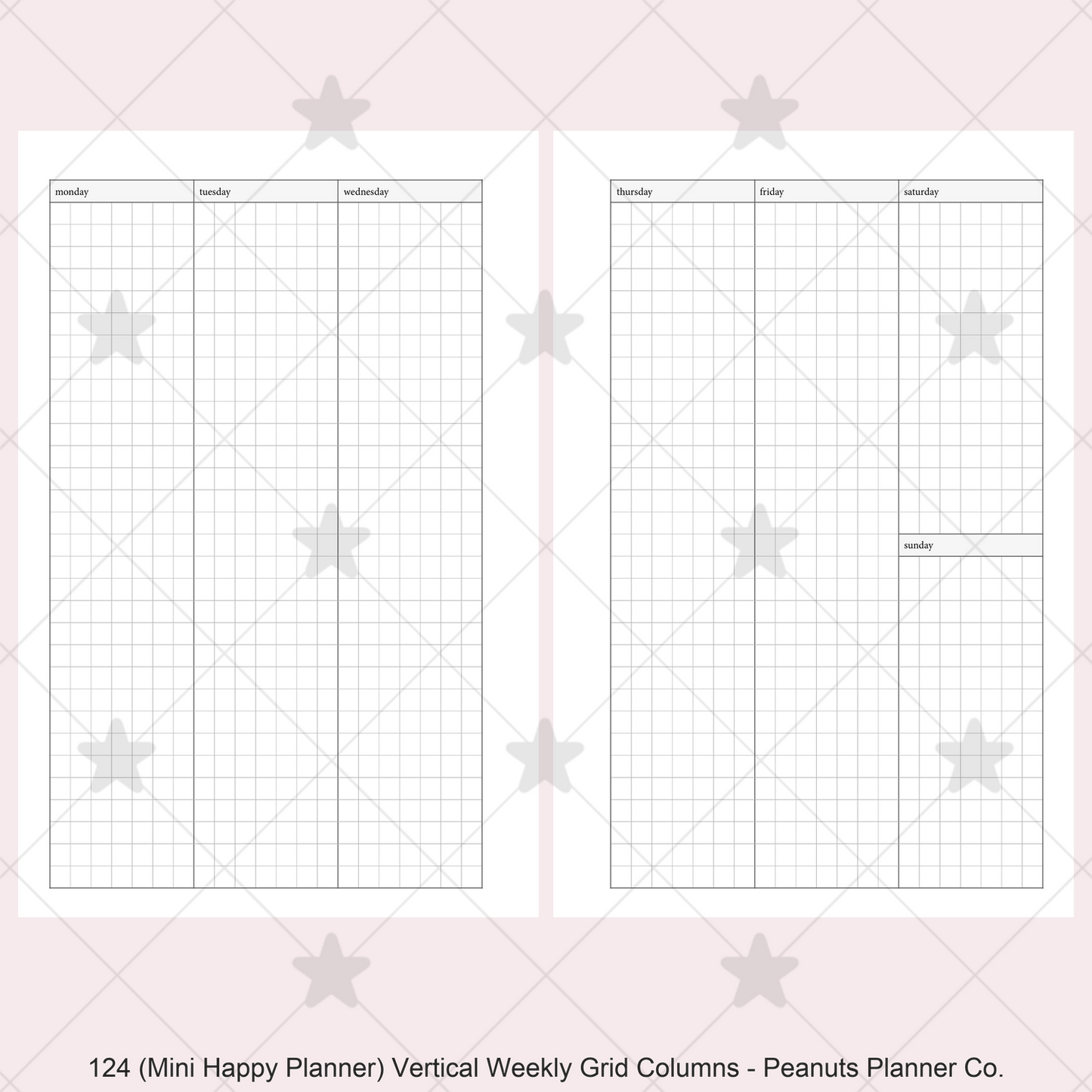 124: Vertical Weekly Grid Columns Wo2P
