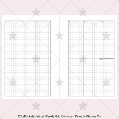 124: Vertical Weekly Grid Columns Wo2P