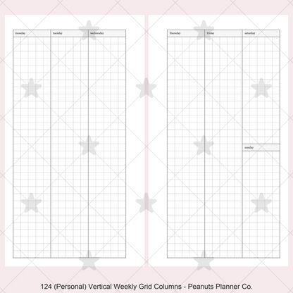 124: Vertical Weekly Grid Columns Wo2P