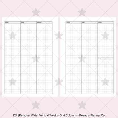 124: Vertical Weekly Grid Columns Wo2P