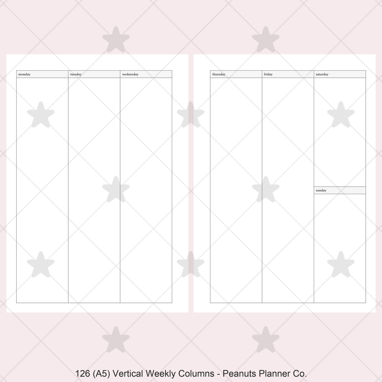126: Vertical Weekly Columns Wo2P