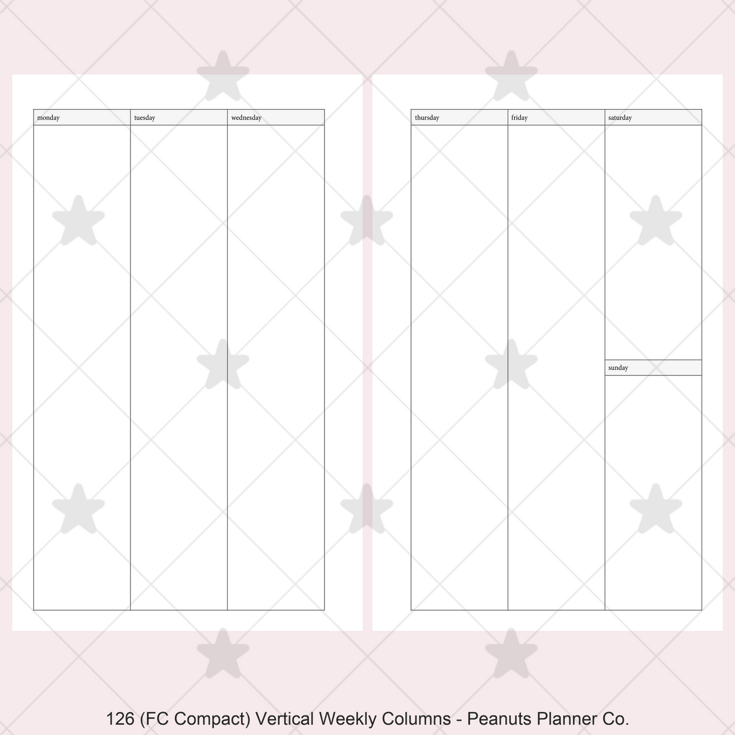 126: Vertical Weekly Columns Wo2P